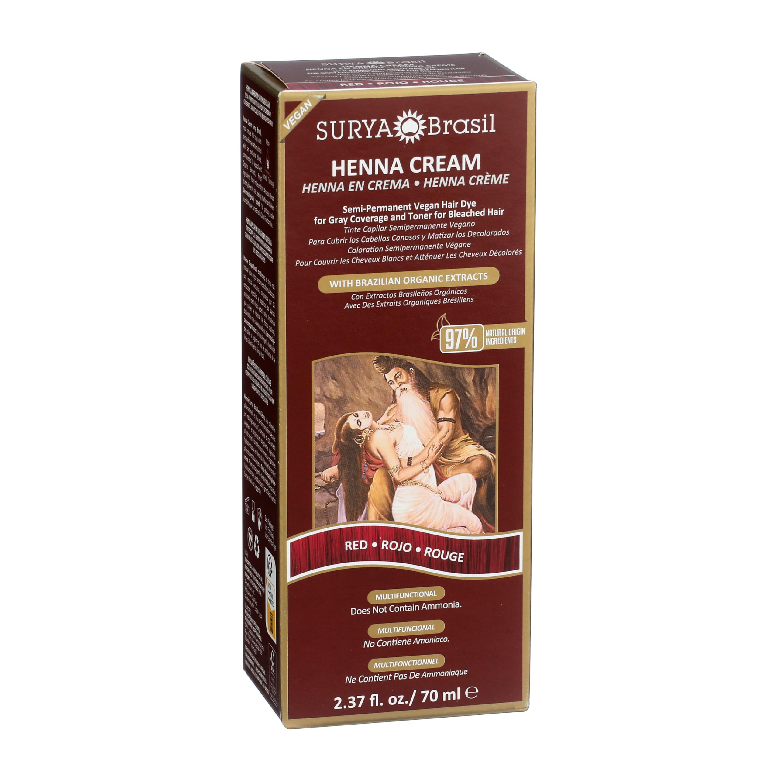 Amazon.com : Surya Brasil Henna Cream Red - 97% Natural